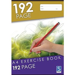 SOVEREIGN A4 EXERCISE BOOK 8MM Ruled 192 Page 