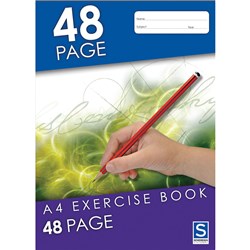 SOVEREIGN A4 EXERCISE BOOK 8MM Ruled 48 Page 