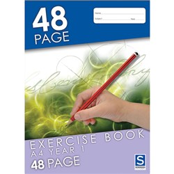 SOVEREIGN A4 EXERCISE BOOK Year 1 Ruled 48 Page 