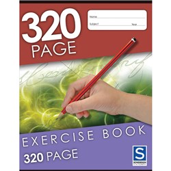 SOVEREIGN EXERCISE BOOK 8MM Ruled 225mm x 175mm 320 Page 