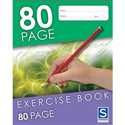 SOVEREIGN EXERCISE BOOK 8MM Ruled 225mm x 175mm 80 Page 