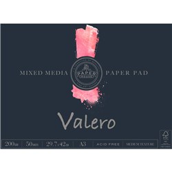 The Paper House Valero Mixed Media Pad A3 200Gsm 50 Sheets
