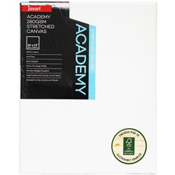 Jasart Canvas Academy 10 X 12 Inch Thin Edge 280Gsm Stretched