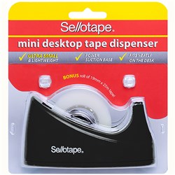 Tape Dispenser Selotape Mini Desktop Assorted