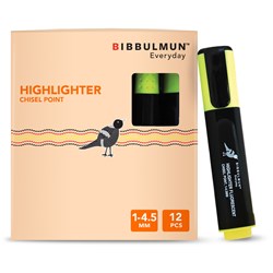Bibbulmun Eco Highlighter Chisel Yellow