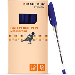 Bibbulmun Ballpoint Pen Medium Blue Pk50