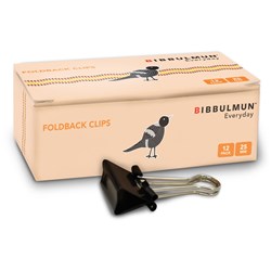 Bibbulmun Foldback Clips 25Mm Pk12
