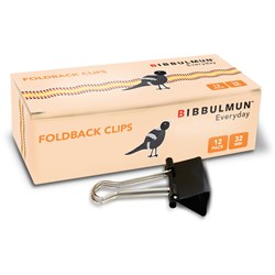 Bibbulmun Foldback Clips 32Mm Pk12