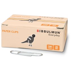 Bibbulmun Paper Clips 28Mm Pk100