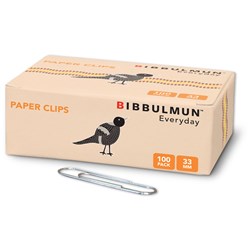 Bibbulmun Paper Clips 33Mm Pk100