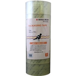 Bibbulmun Packaging Tape 48*75Mm Clear Pk6