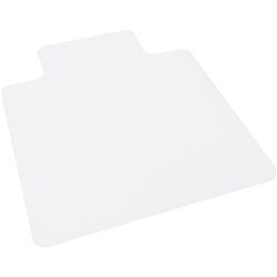 Rapidline Hard Floor Surfaces Commercial Chair Mat Clear Large Smooth 1350Mm X 1140Mm