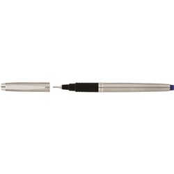 Artline Signature Silver Fineliner Pen Blue Ink