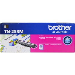Brother Tn-253M Magenta Toner Cartridge Standard Yield 1,300 Pages