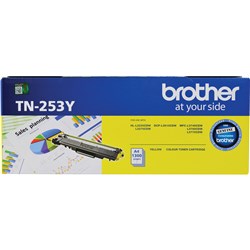 Brother Tn-253Y Yellow Toner Cartridge Standard Yield 1,300 Pages