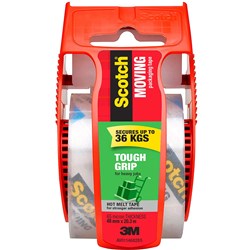 Scotch 150-Au Packaging Tape Tough Grip Moving Tape Clear Hot Melt 48Mm X 20.3M