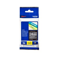 Brother Glitter Tape Tze-Pr955 24Mm X 8M White On Silver