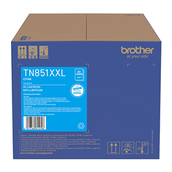 Brother Tn-851Xxlc Toner Cartridge High Yield Cyan (12K)